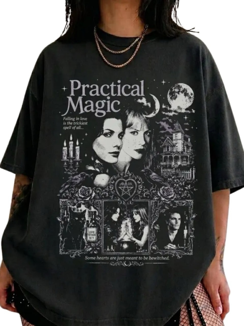 Comfort Colors Practical Magic Graphic Tee - Black
